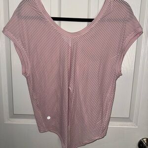 Pink Striped Women's Top
